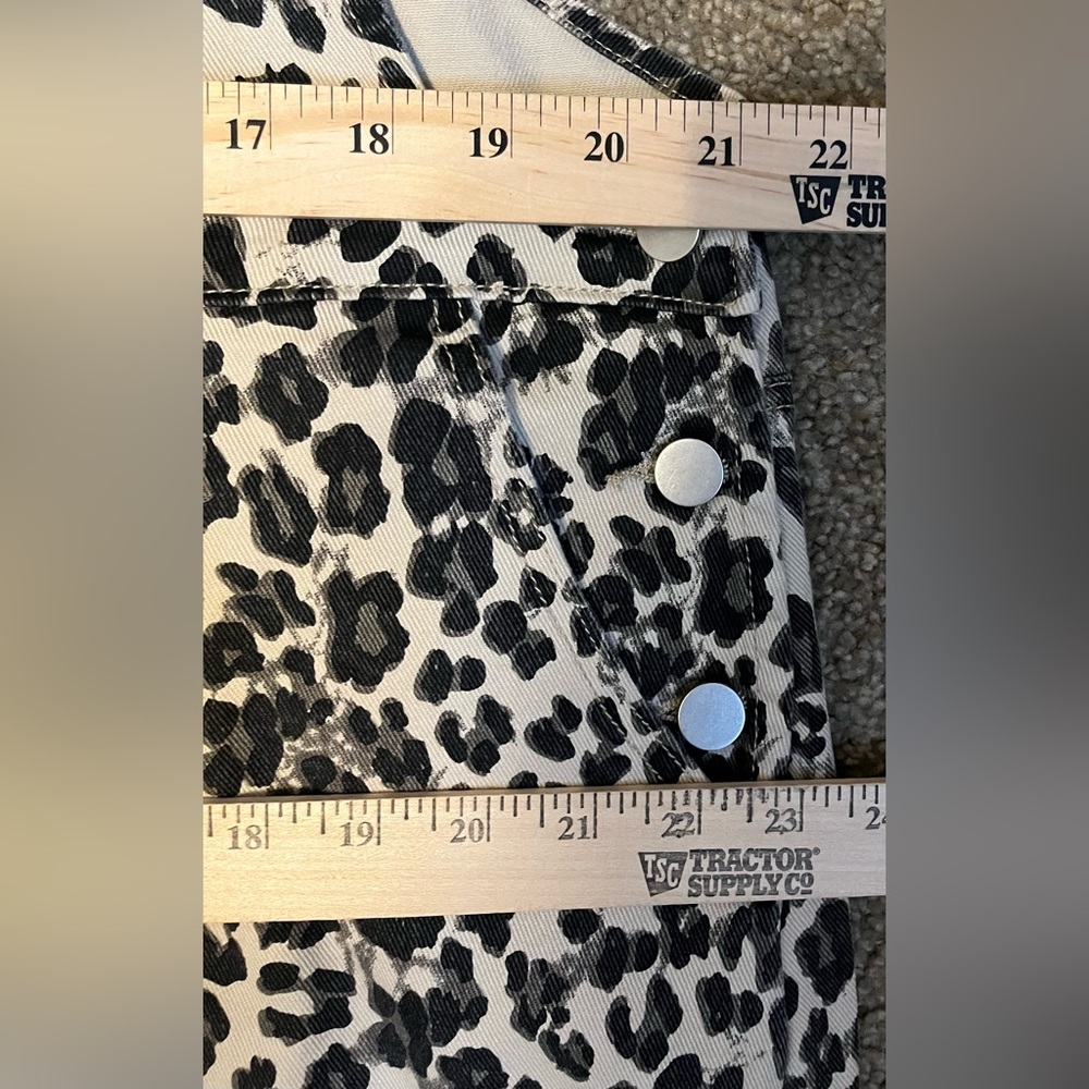 Nuggles Denim Leopard Print Overall Dress size XXL - Picture 11 of 16